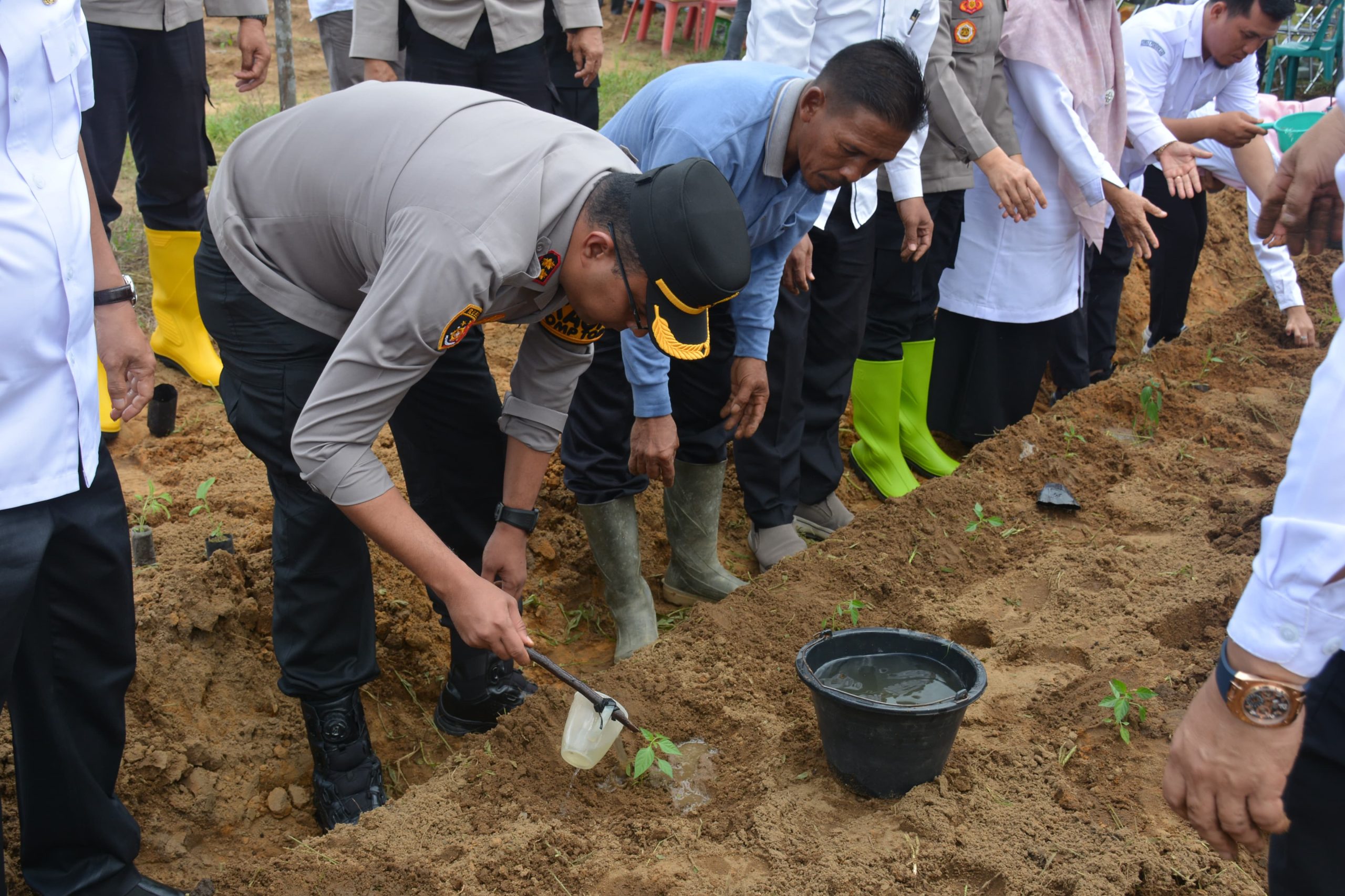 Polres Labusel Launching Gugus Tugas Ketahanan Pangan