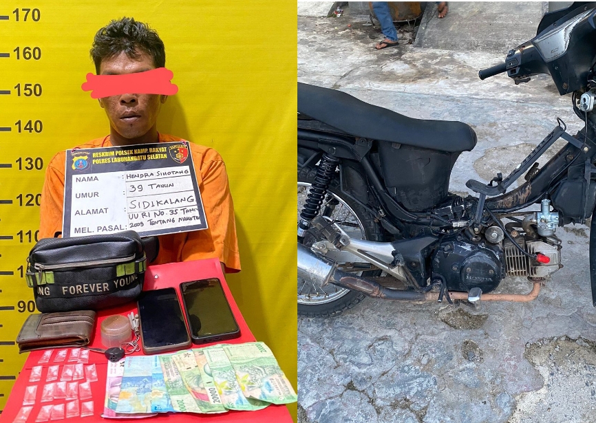 Polres Labusel Tangkal Warga Dairi Edarkan Sabu di Kampung Rakyat