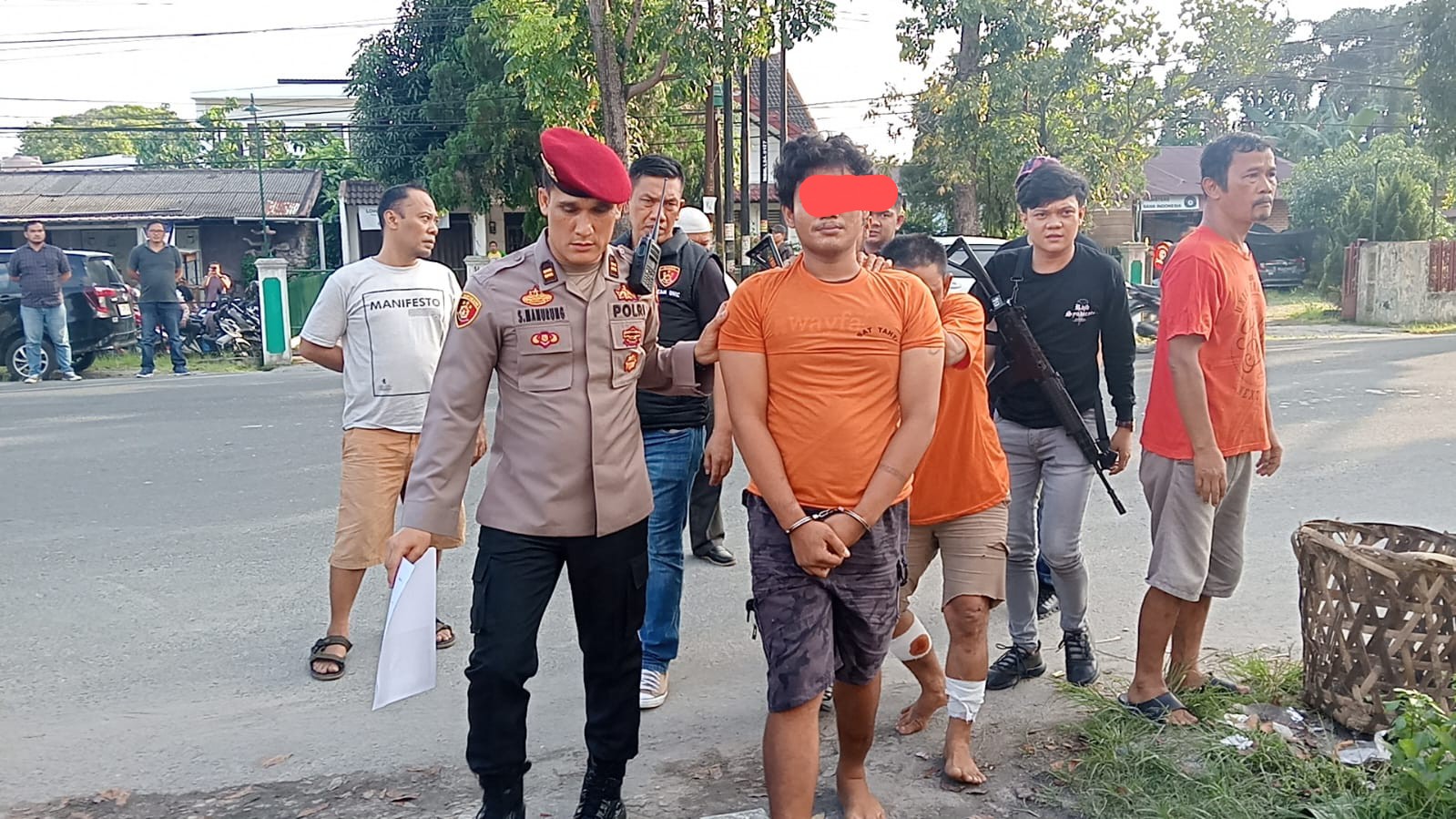 Polisi Tembak Maling Motor di Jalan Melati Raya