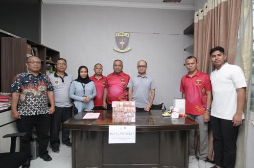 Kejati Terima Uang Korupsi Disbudparekraf Sumut Rp771 Juta Terkait Proyek Situs Benteng Putri Hijau