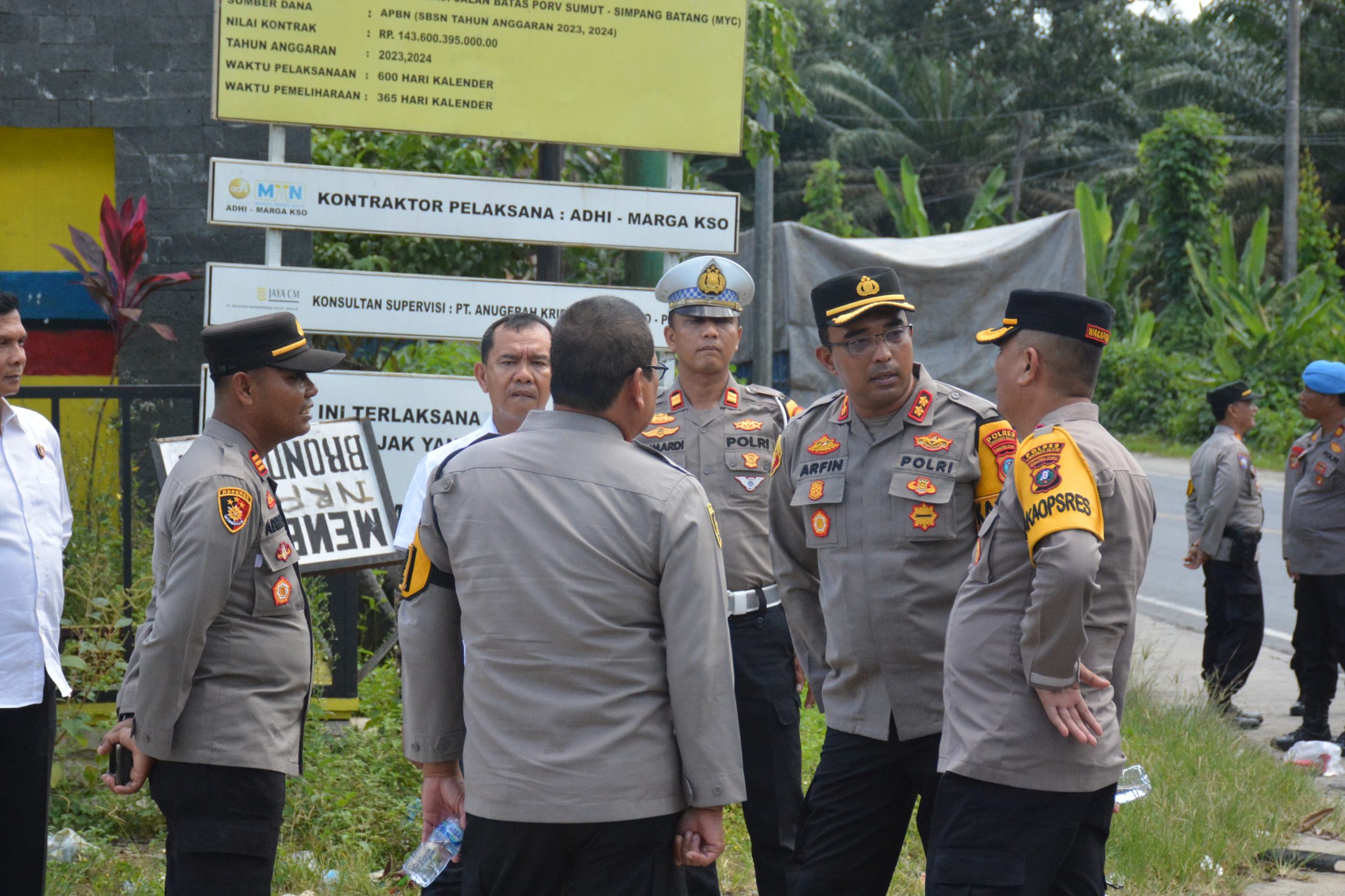Arus Lalin di Wilayah Perbatasan Polres Labusel Aman dan Lancar