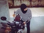 Maling Motor Babak Belur Dihajar di Medan Krio
