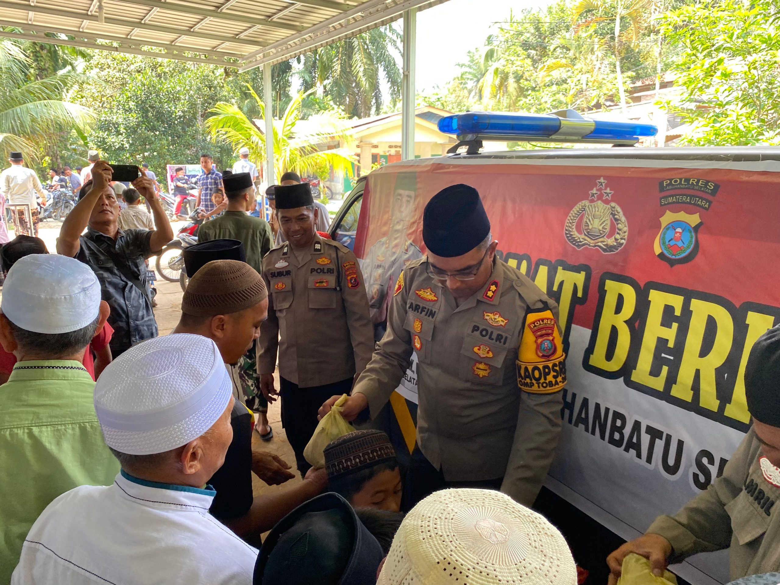 Pererat Silaturahmi, Kapolres Labusel Gelar Jumat Berkah di Masjid Nurul Huda