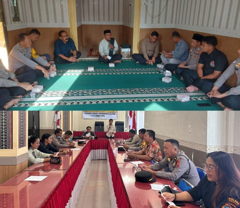 Polres Labusel Gelar Binrohtal Agama Islam dan Kristen