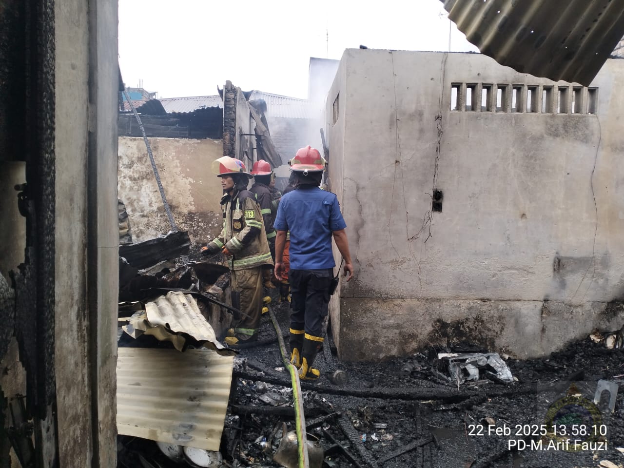Kebakaran 6 Rumah di Sidorame Timur, Tidak Ada Korban