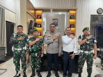 Kapolres Labusel Terima Silaturahmi Komandan Kompi Senapan C Yonif 126/KC