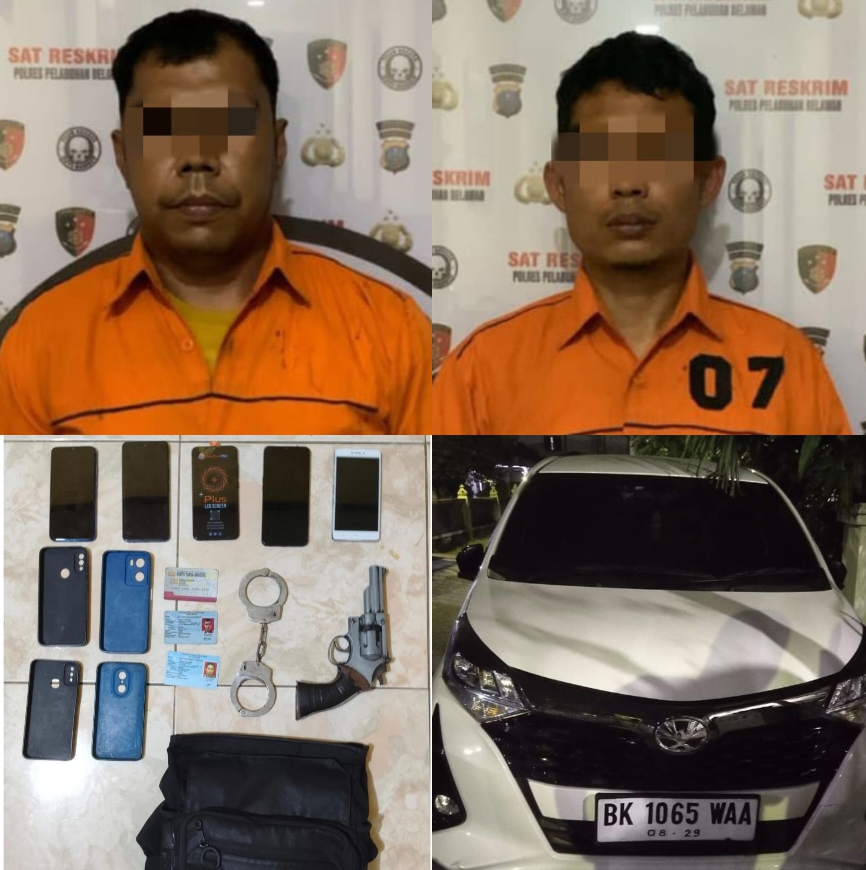 Polres Belawan Tangkap 2 Perampok Menyaru Polisi, Todongkan Senpi ke Korbannya