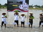 Gerakan Menanam Padi Serentak, Pemprov Sumut Komitmen Kuat Dukung Program Swasembada Pangan