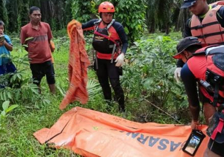 Bayi 6 Bulan Tewas Terbawa Arus Setelah Bus Pemudik Kecebur Sungai Barumun