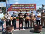 Kejari Binjai Musnahkan Barang Bukti 1.860 Butir Ekstasi dan 4.599 Gram Sabu