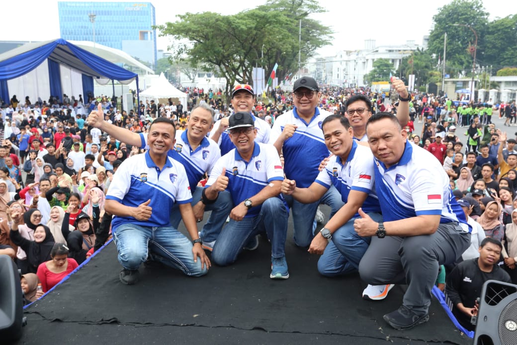 Semarak CFD HUT Bhayangkara ke-79, Wakapolda Sumut Ajak Masyarakat Hidup Sehat dan Dekat dengan Polri