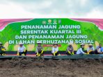 Swasembada Pangan, Polda Sumut Tanam Jagung Serentak Targetkan 24 Ribu Ton