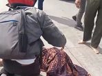 Sepeda Motor Melaju Kencang, Petugas PJR Polda Sumut Tabrak Nenek