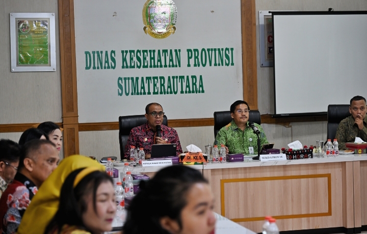 Kunjungi Dinas Kesehatan Sumut, Sekdaprov Ingatkan Sejumlah Program Prioritas Kesehatan