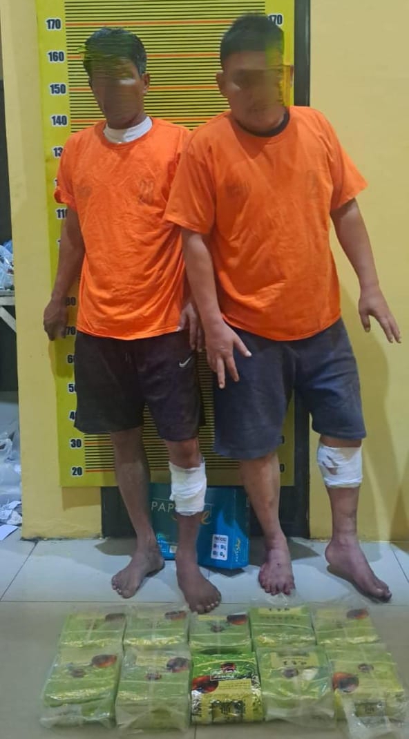 Polda Sumut Tembak 2 Kurir Jaringan 10 Kg Sabu