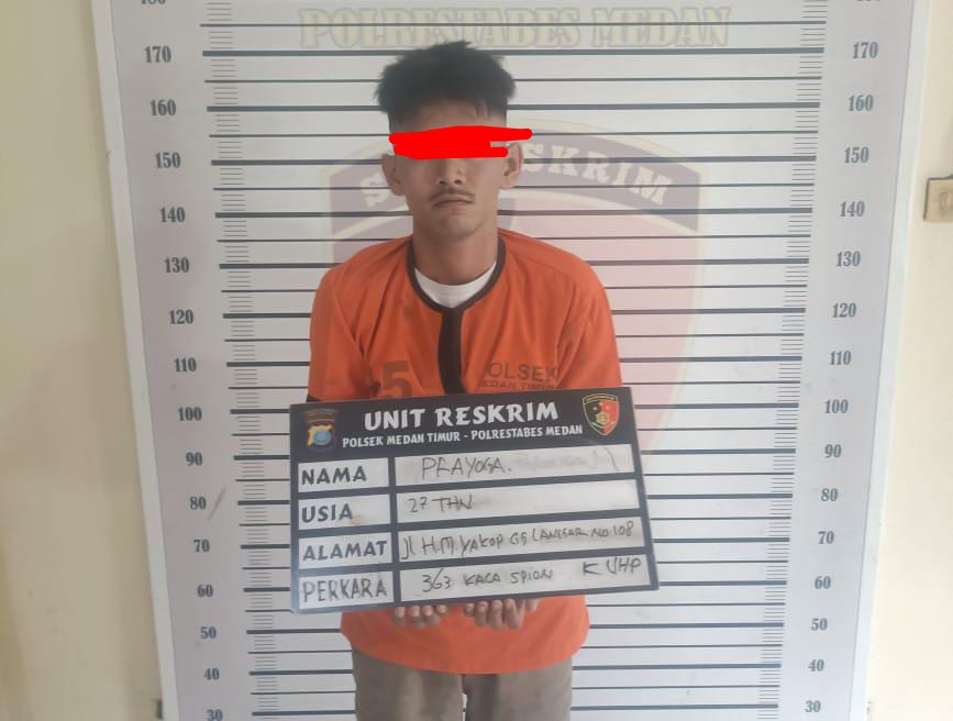Polsek Medan Timur Tangkap Spesialis Pencuri Spion Mobil