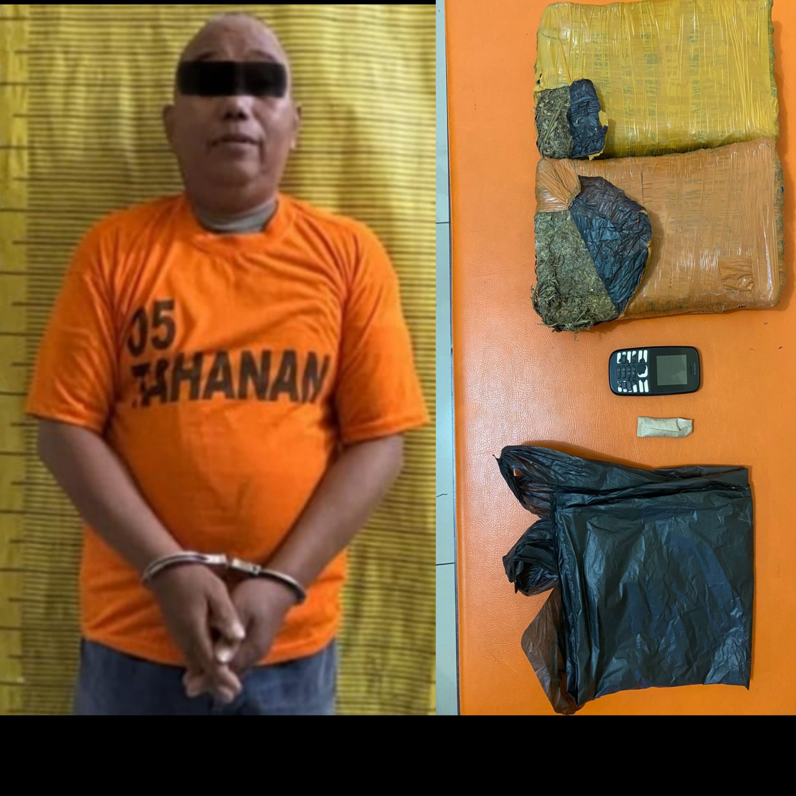 Pria Paruh Baya Ditangkap Polisi, Nekat Jual Ganja di Rumah