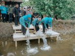 Kahiyang Ayu Tabur 15.000 Benih Ikan, Dorong Swasembada Pangan di Langkat