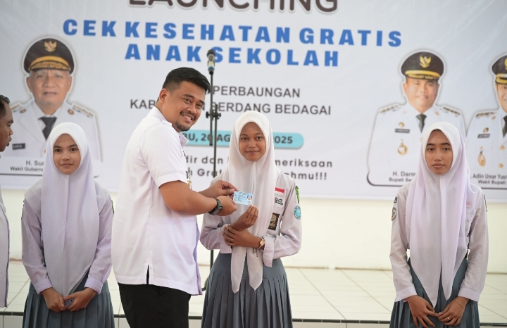Siswa Sekolah di Sumut Cek Kesehatan Gratis, Bobby Nasution: Harus Segera Ditindaklanjuti Jika Ditemukan Penyakit