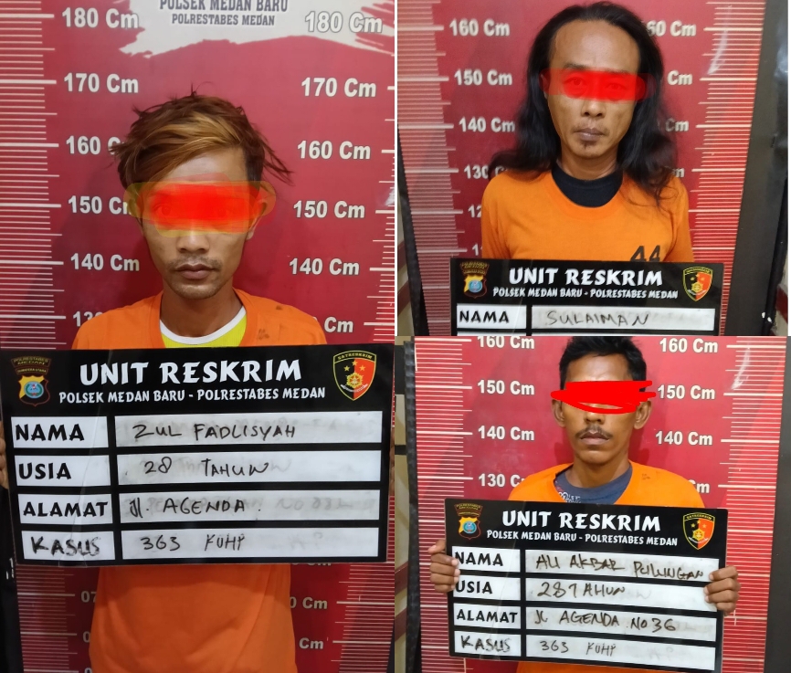 Tiga Pencuri Brankas di Perumahan Griya Asri Ditangkap Polisi, Ini Tampangnya