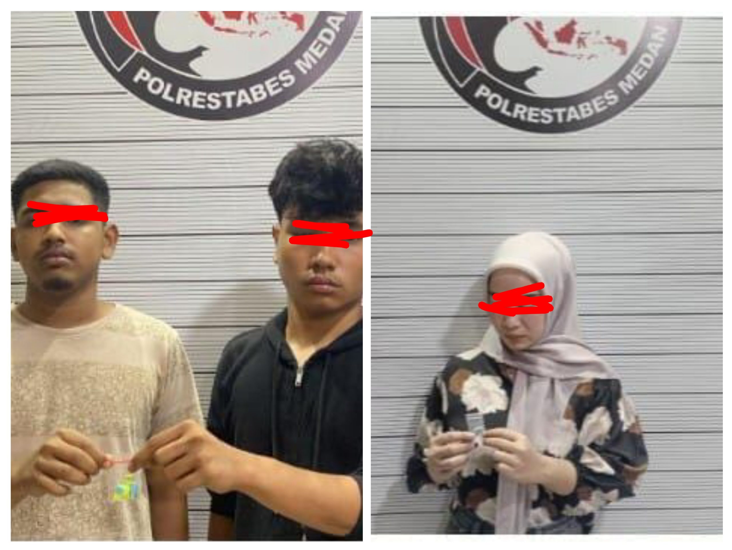 Polisi Tangkap 1 Wanita dan 2 Pria Pengedar Ekstasi di Pajak USU
