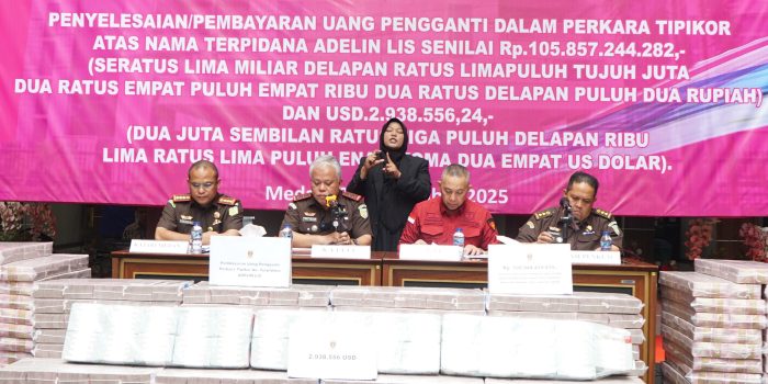 Terpidana Pembalakan Liar Adelin Lis Bayar Uang Pengganti Rp105,8 Miliar, Kajati Sumut: Wujud Pemulihan Kerugian Negara
