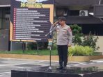 Kombes Pol Parhorian Lumbangaol Pimpin Apel Perdana di Mapolrestabes Medan