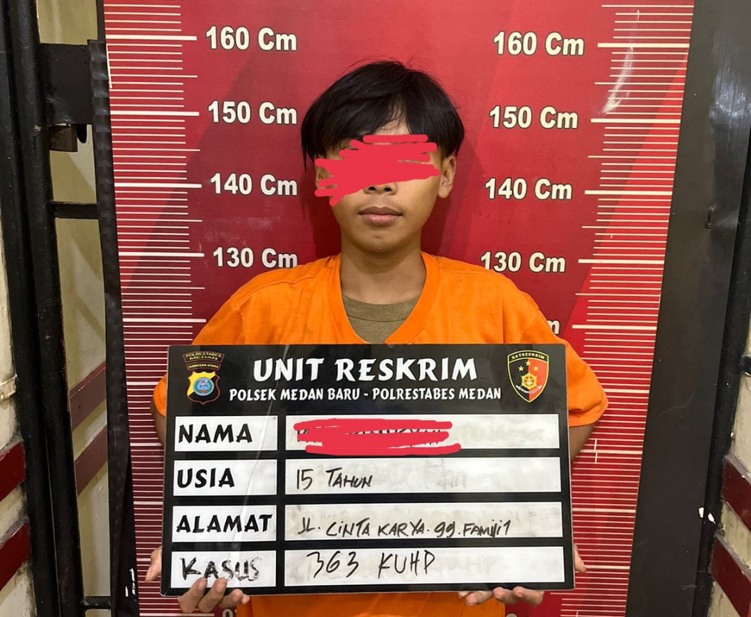 Remaja di Medan Curi Uang Arisan Tetangganya Rp20,6 Juta Buat Foya-foya