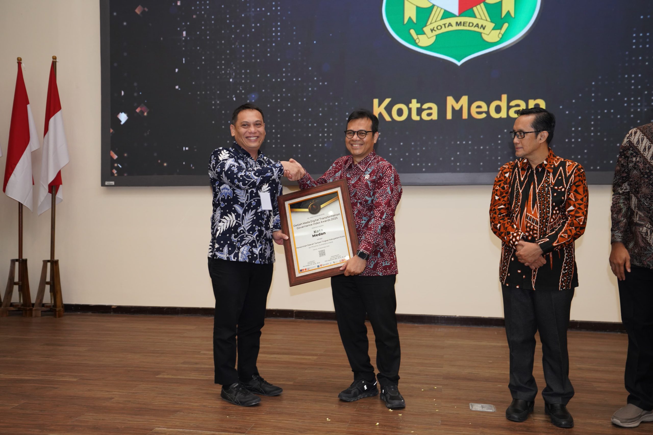 Pemko Medan Raih GM-DTGI Award 2025, Dinobatkan Terbaik di Sumut dalam Transformasi Digital