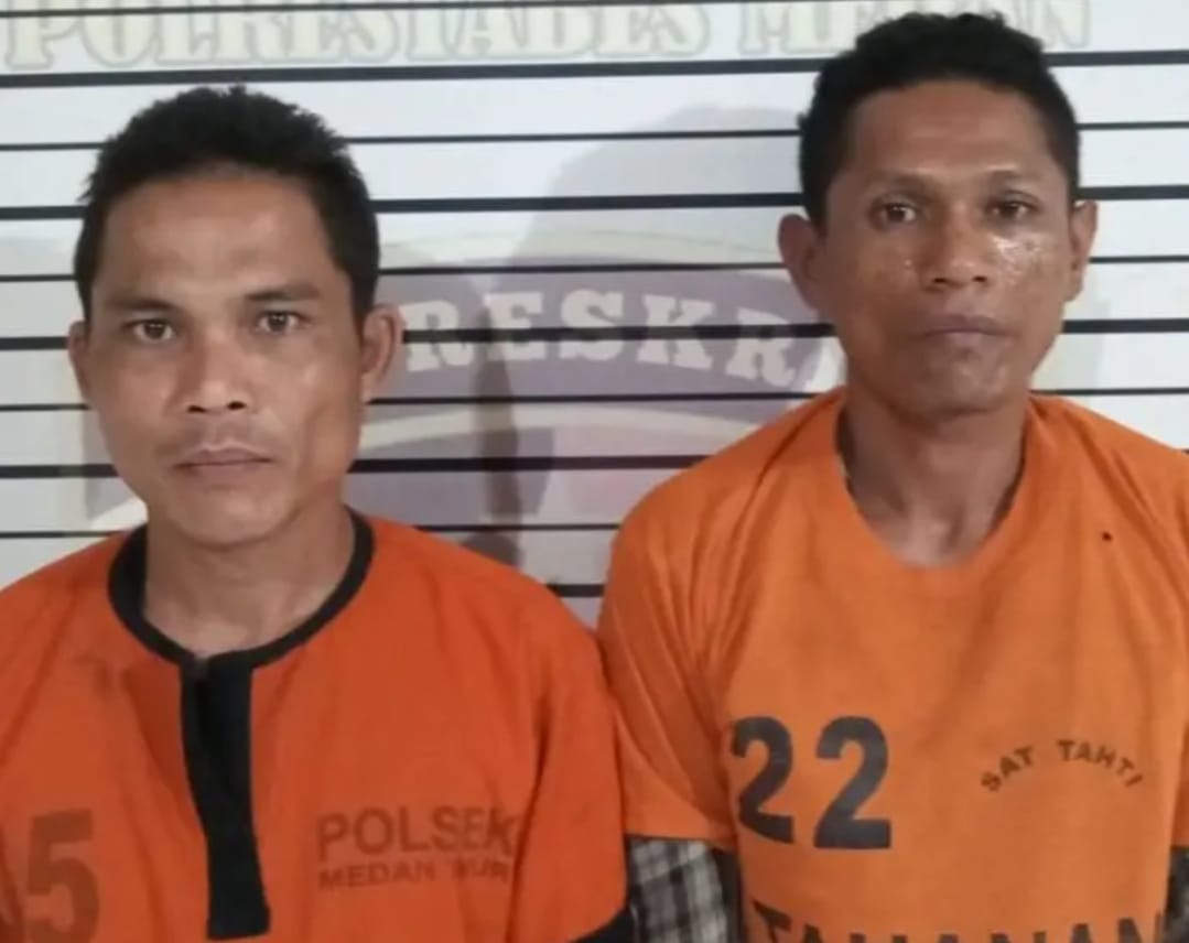 Ini Tampang 2 Maling Tiang Besi Internet di Jalan Mabar