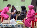 Ketua Bhayangkari Polres Labusel Tinjau Anak Penderita Stunting