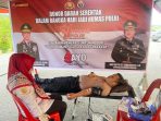 HUT ke-74 Humas Polri, Polres Labusel Gelar Donor Darah Serentak