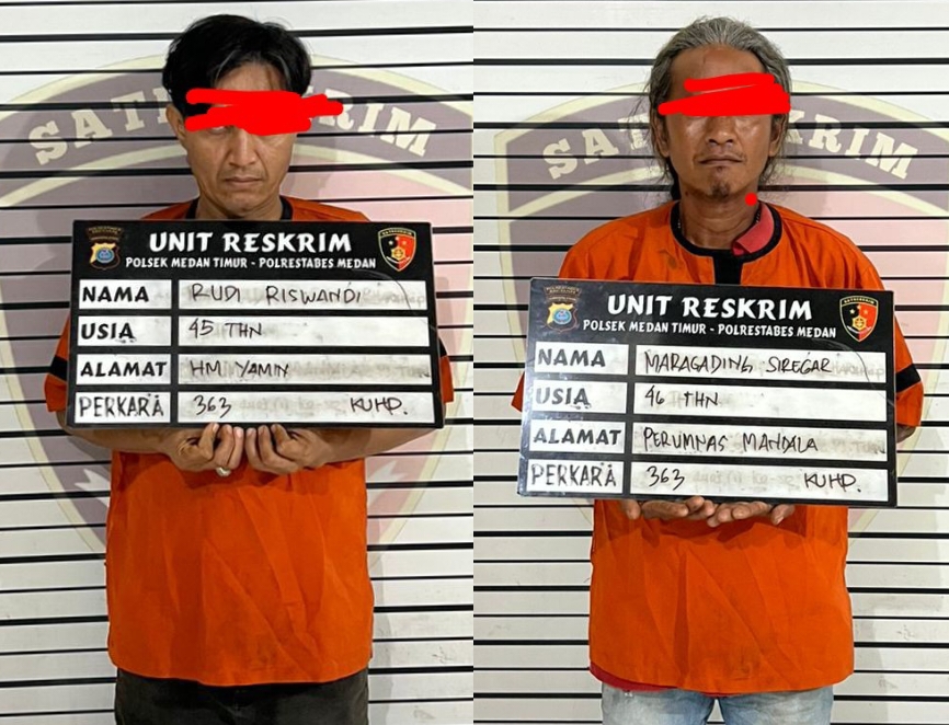 Polsek Medan Timur Tangkap Dua 'Rayap Besi'