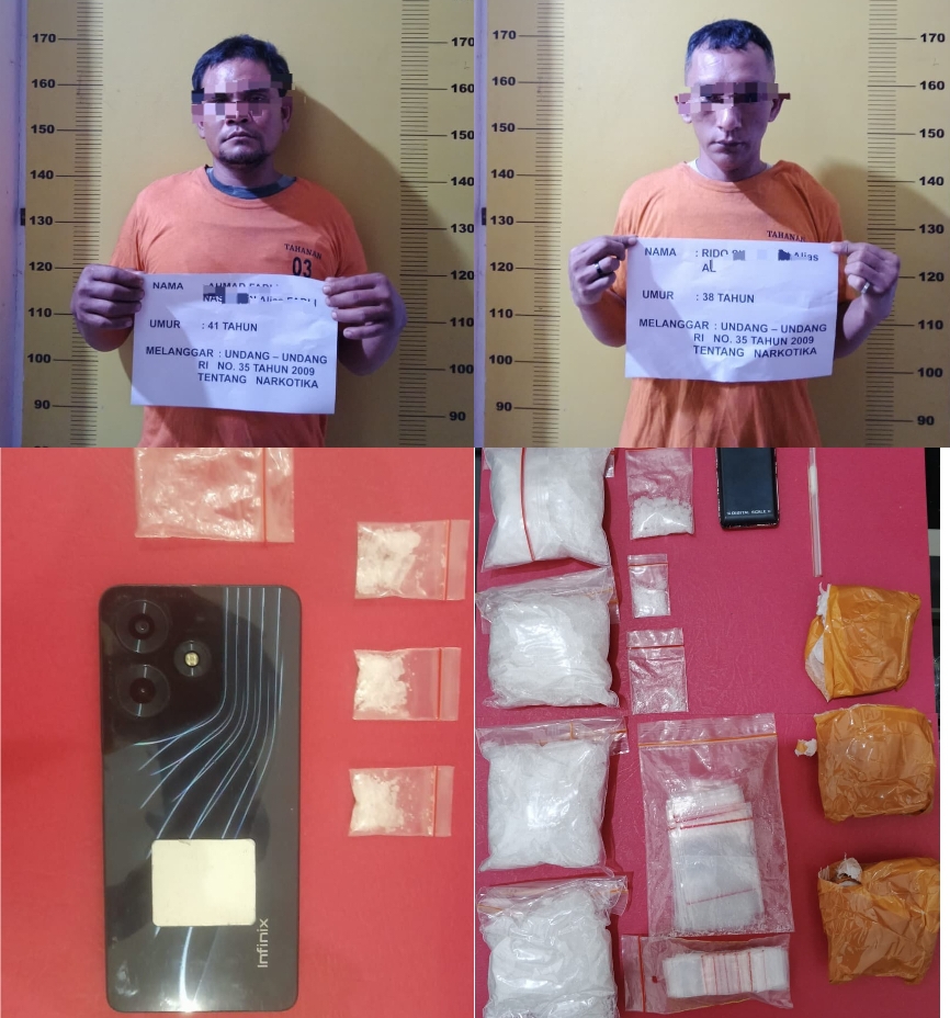 Polres Labusel Ungkap 2 Jaringan Pengedar 408 Gram Sabu di Asam Jawa