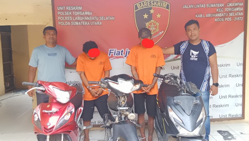 Polsek Torgamba Mengungkap 2 Kasus Curanmor Selama Sepekan