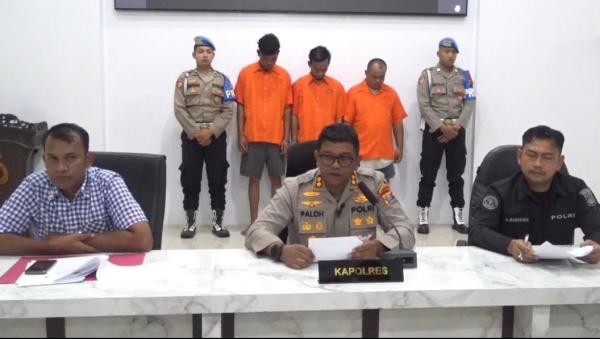 3 Pembakar Mapolsek Muara Batang Gadis Ditangkap, Sebarkan Informasi Palsu ke Warga