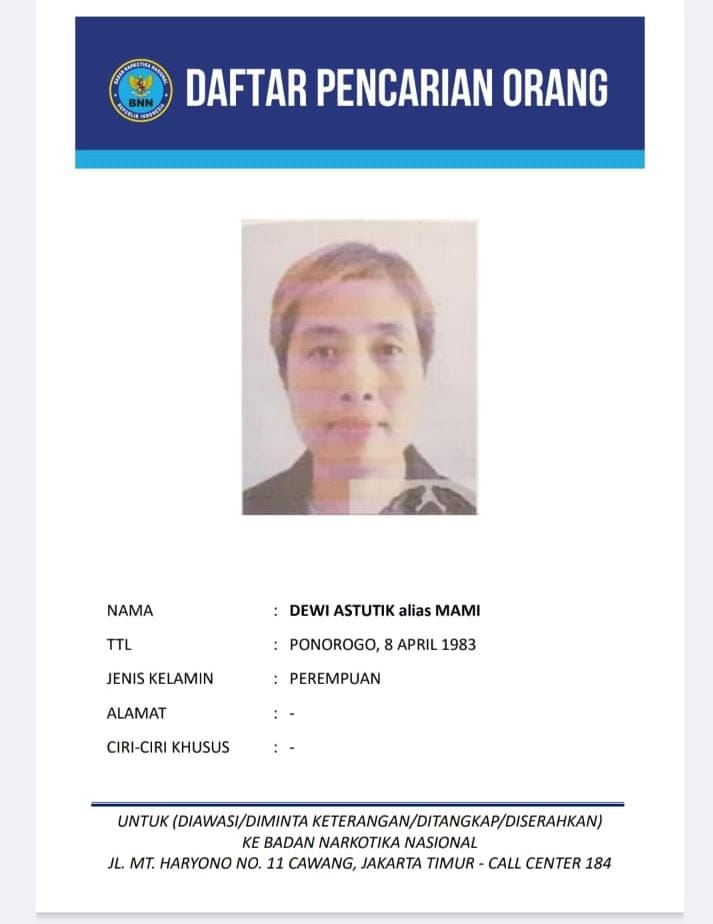 BNN dan BAIS TNI Berhasil Amankan Buronan Internasional Dewi Astutik di Kamboja