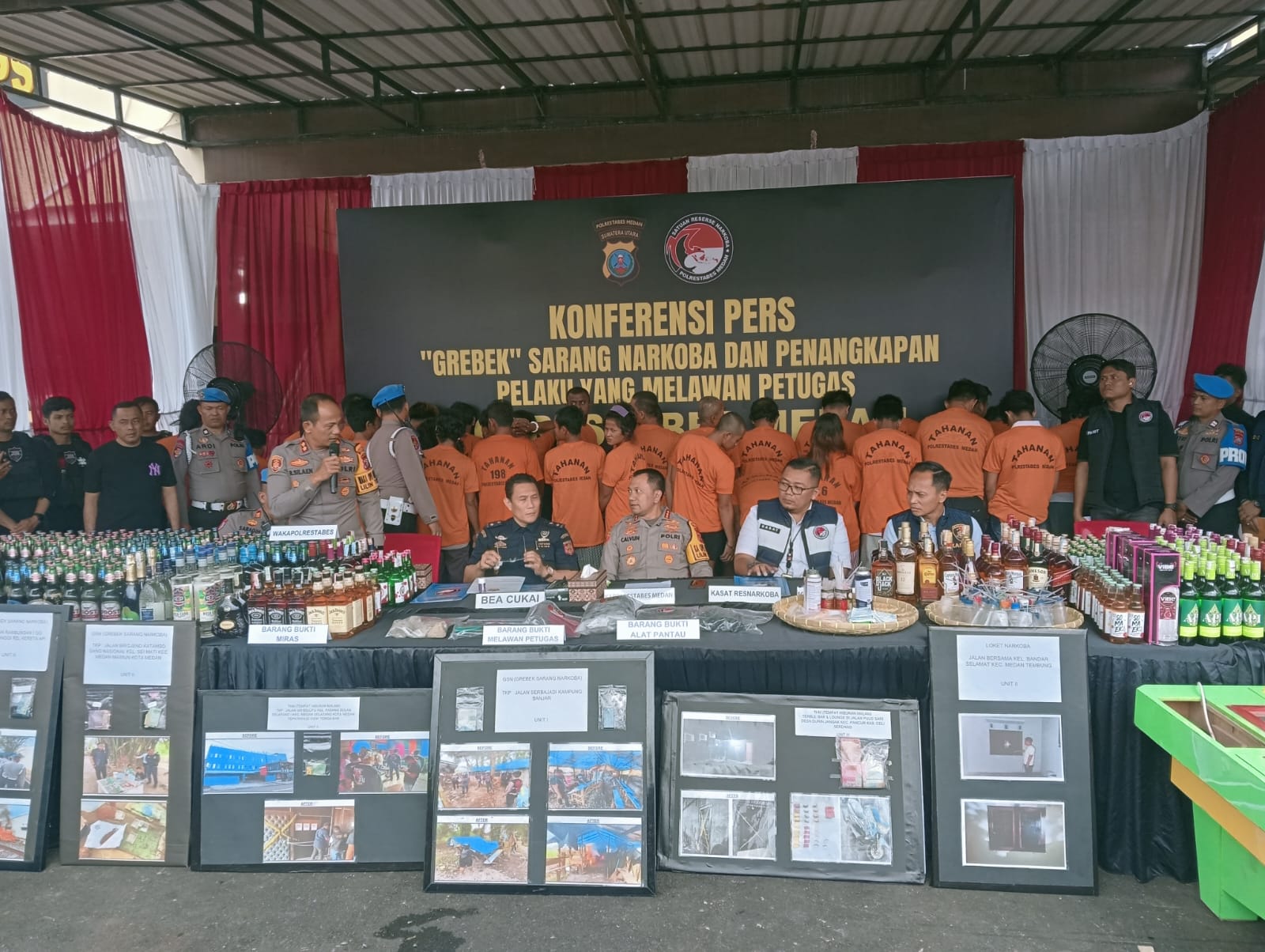 34 Tersangka Narkoba Ditangkap dalam 72 Hari