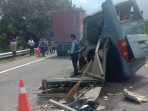 Bus TNI Kecelakaan di Tol Belmera