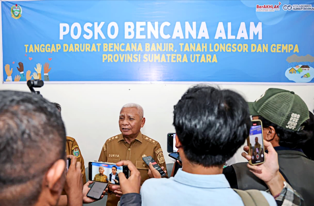 Wagub Sumut Pastikan Stok Beras Bulog Cukup untuk Korban Bencana Alam