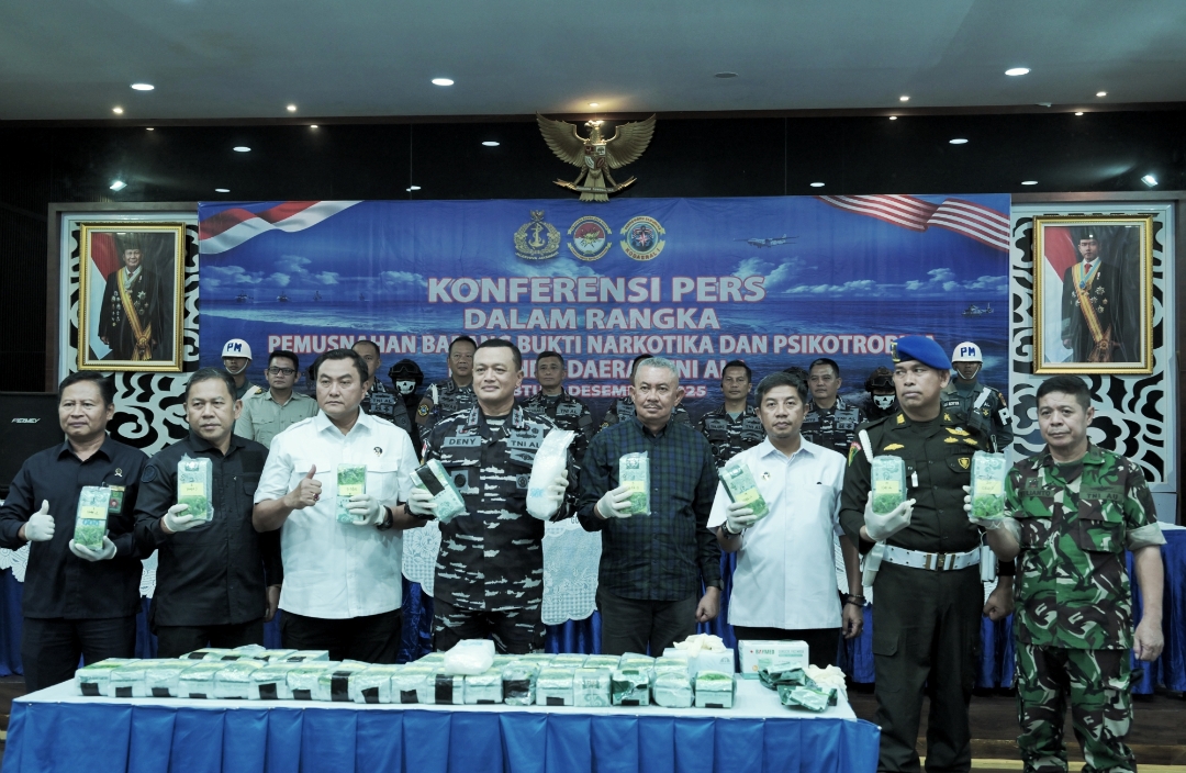 Pemusnahan 41,7 Kg Narkotika, Sekdaprov Sumut Tegaskan Tidak Ada Ruang bagi Sindikat