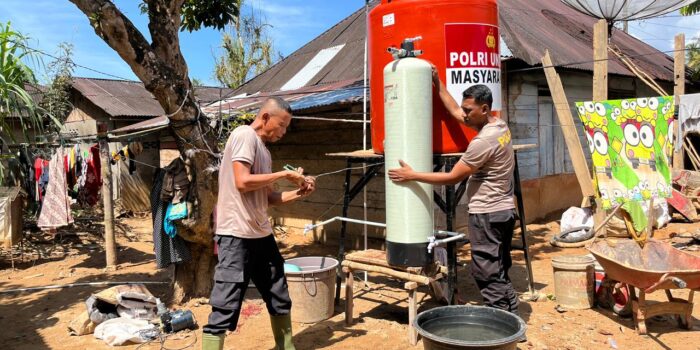 Polda Sumut Hadirkan Air Bersih untuk Warga Hutanabolon