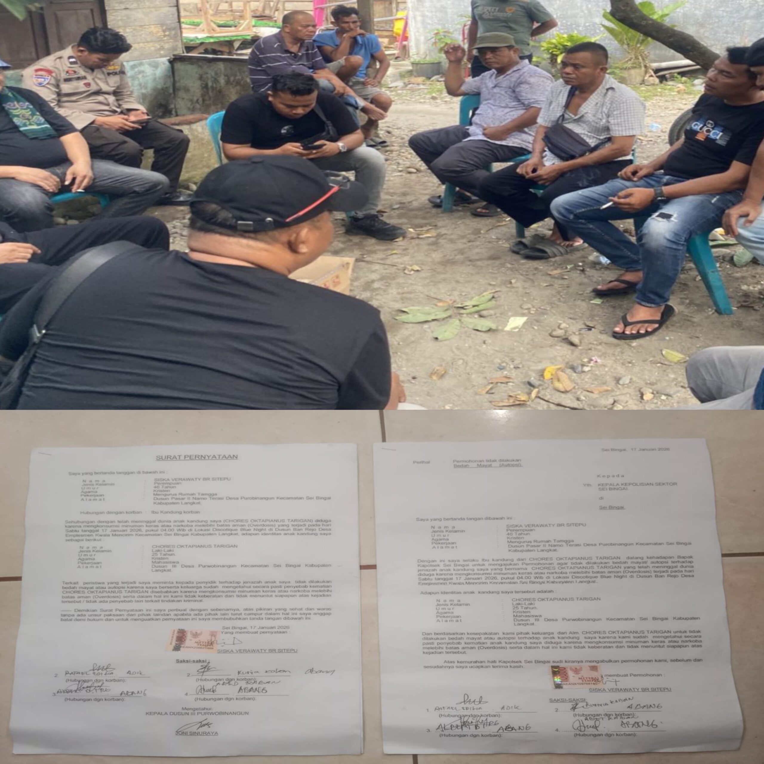 Polisi Selidiki Mahasiswa Meninggal Dunia di Sei Bingai, Diduga Usai Pesta Miras