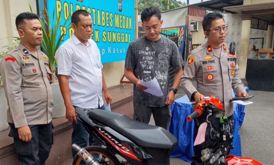 Modus Kenalan, Warga Stabat Larikan Motor Milik 5 Wanita