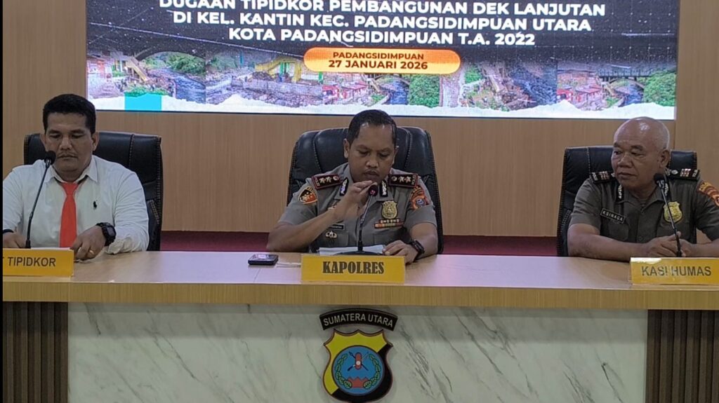 Polisi Tetapkan Kadis Perkim Padangsidimpuan, PPK dan Rekanan sebagai Tersangka Korupsi Proyek Taman Kota