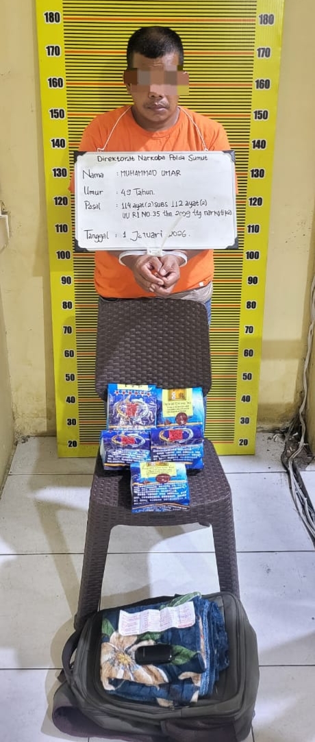 Awal 2026, Polda Sumut Amankan 5 Kg Sabu di Jalinsum