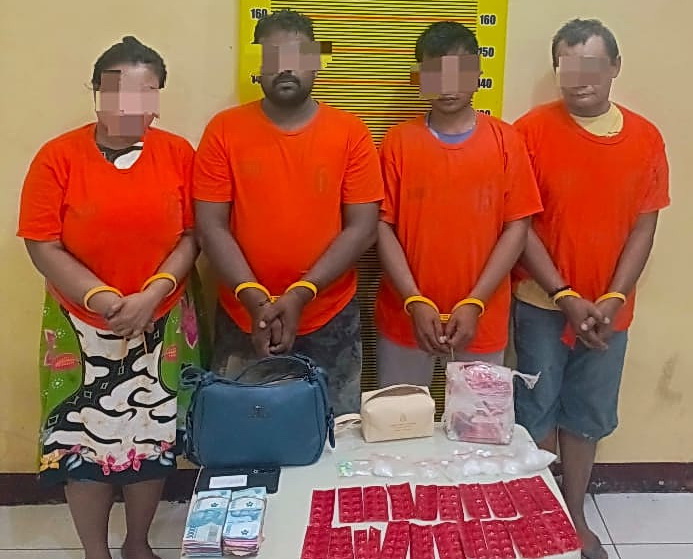 Bongkar Jaringan Narkoba di Kampung Baru, Polda Tangkap Pasutri Diamankan Bersama 1 Kg Sabu