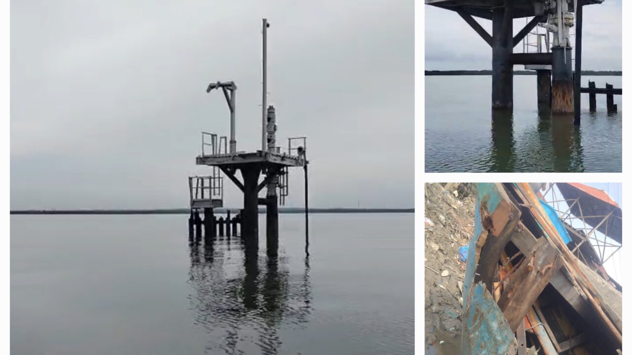 Nelayan Langkat Pertaruhkan Nyawa, Kapal Rusak Hantam Tiang Rig Tanpa Rambu di Perairan Pangkalan Susu