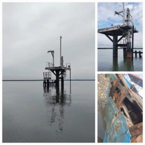 Nelayan Langkat Pertaruhkan Nyawa, Kapal Rusak Hantam Tiang Rig Tanpa Rambu di Perairan Pangkalan Susu