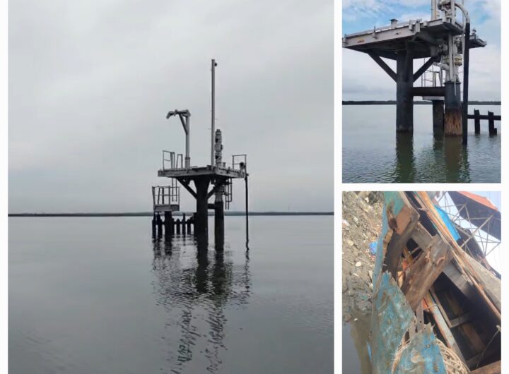 Nelayan Langkat Pertaruhkan Nyawa, Kapal Rusak Hantam Tiang Rig Tanpa Rambu di Perairan Pangkalan Susu